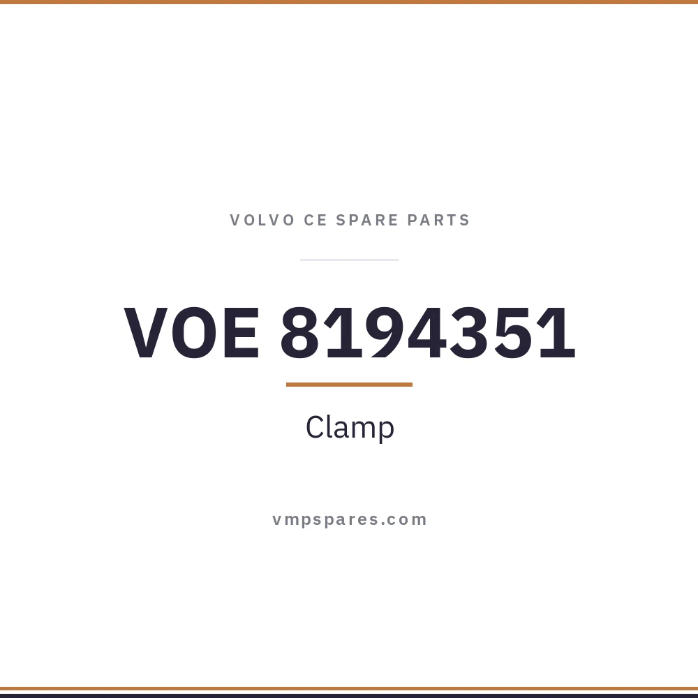VOE 8194351 – Clamp