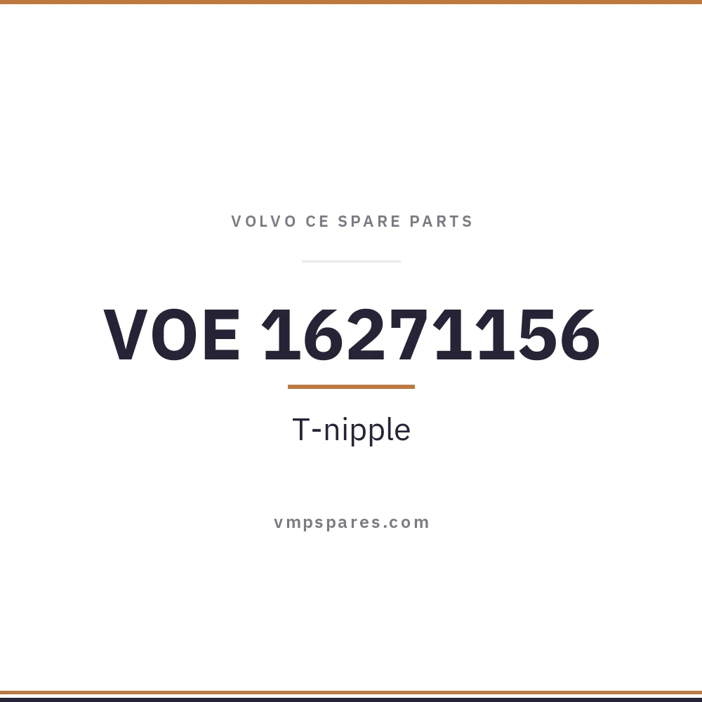 VOE 16271156 – T-nipple