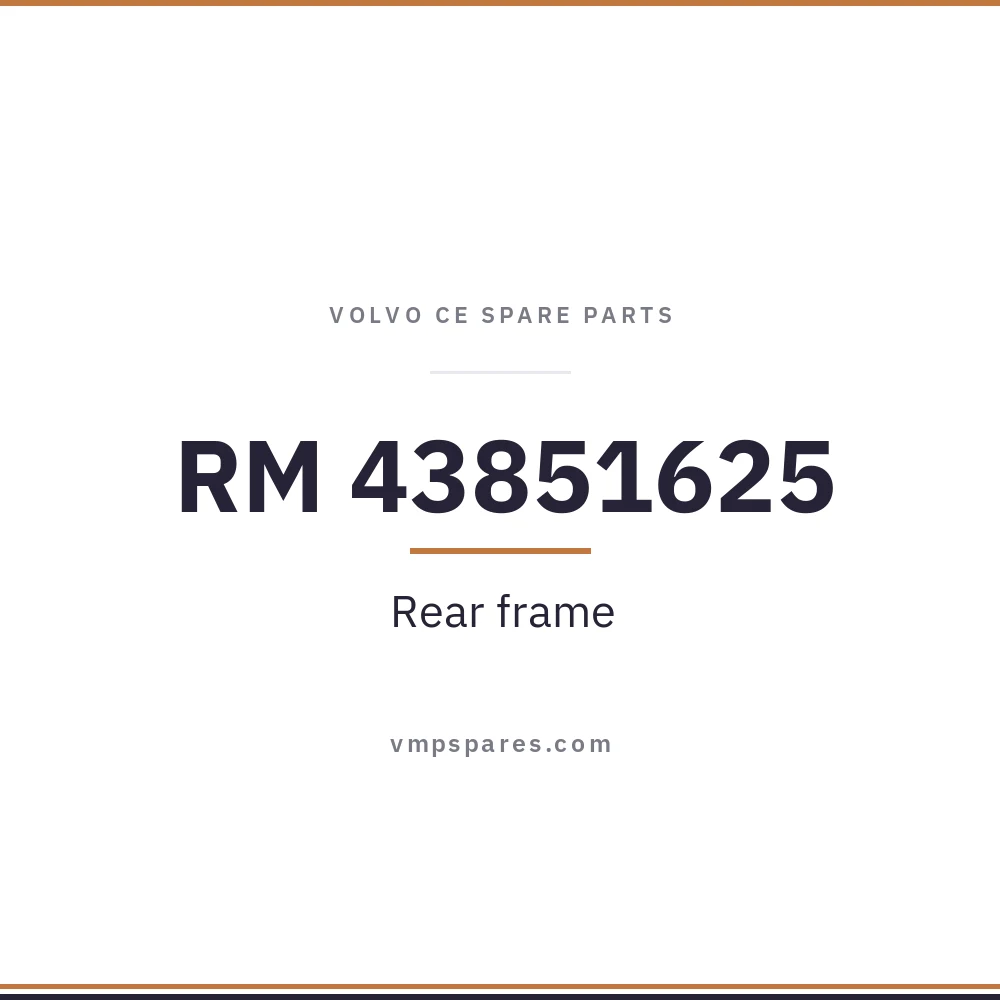 RM 43851625 – Rear frame