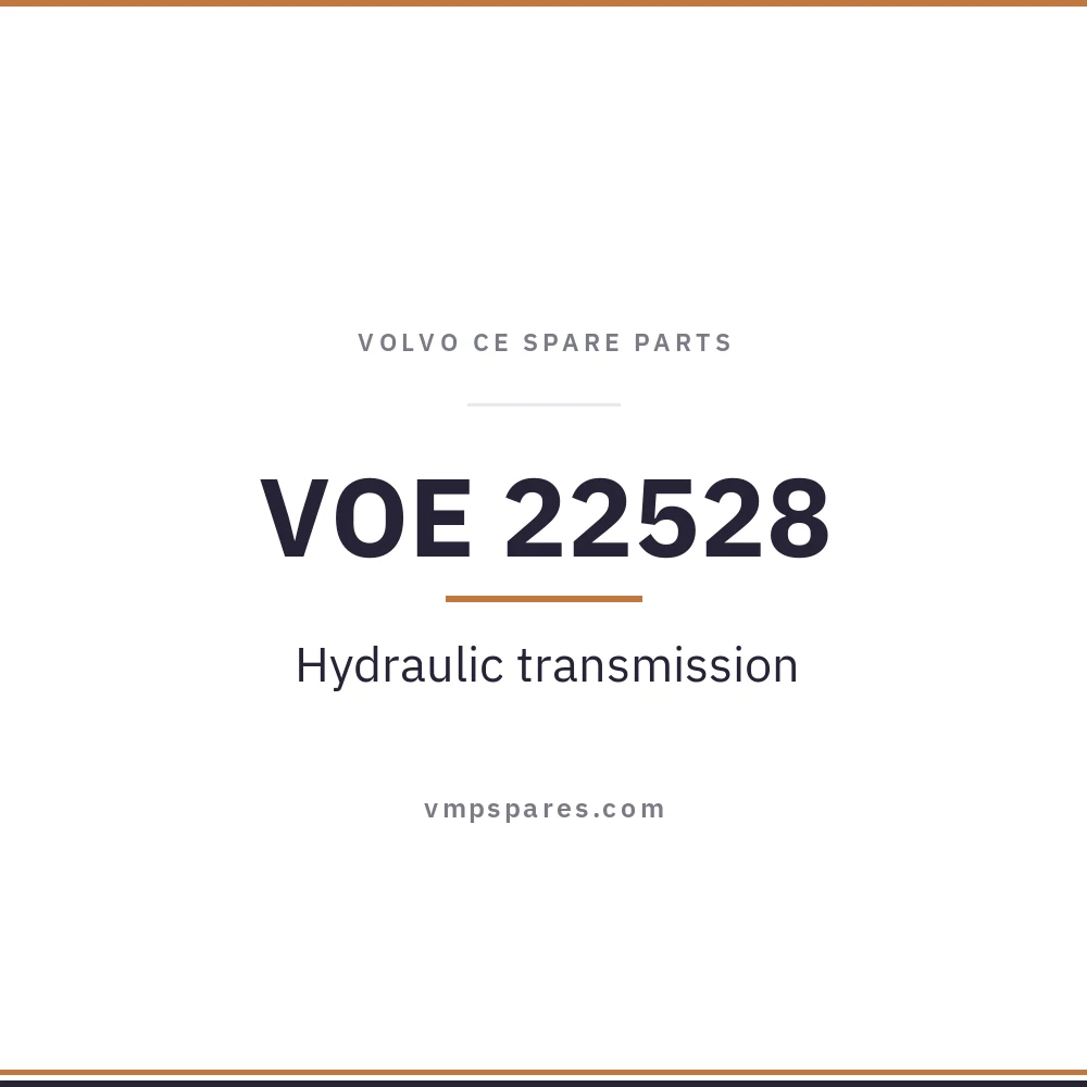 VOE 22528 – Hydraulic transmission