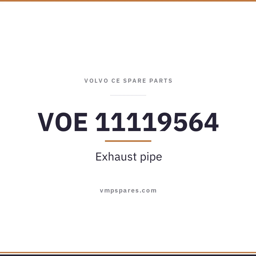 VOE 11119564 – Exhaust pipe