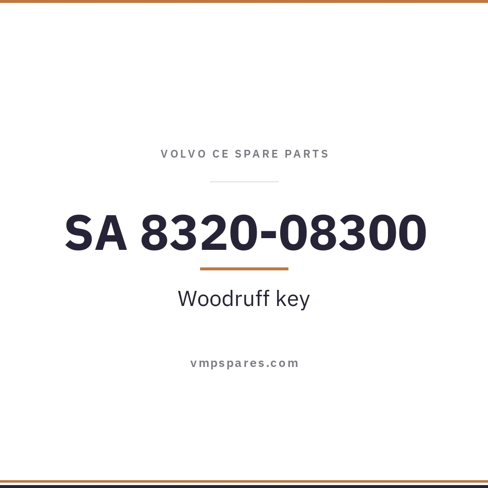 SA 8320-08300 – Woodruff key