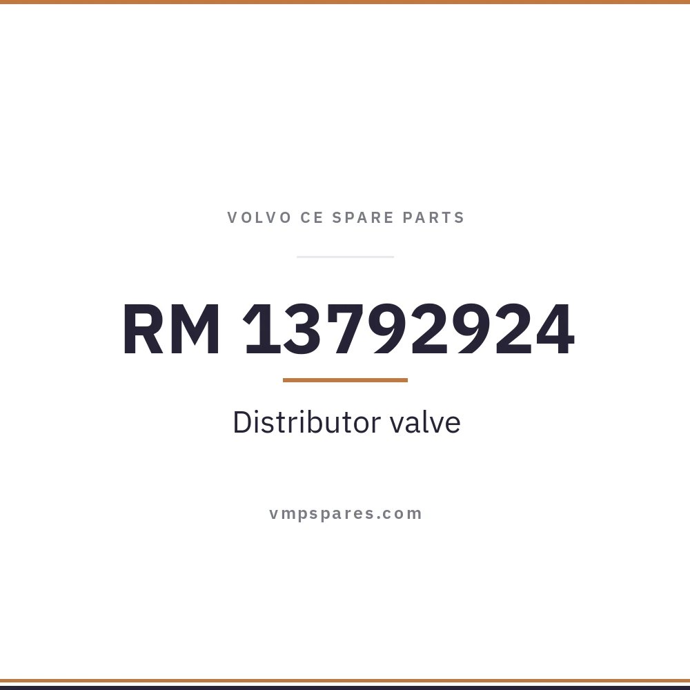 RM 13792924 – Distributor valve