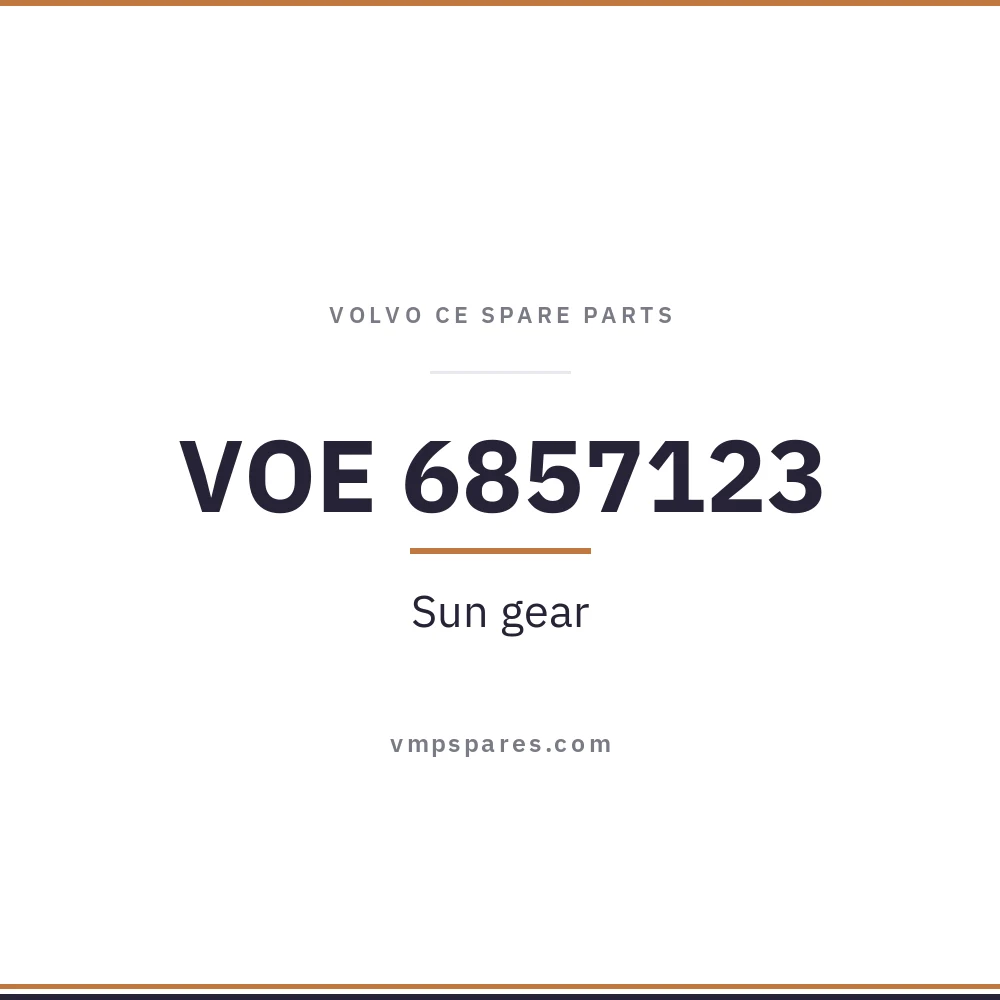 VOE 6857123 – Sun gear