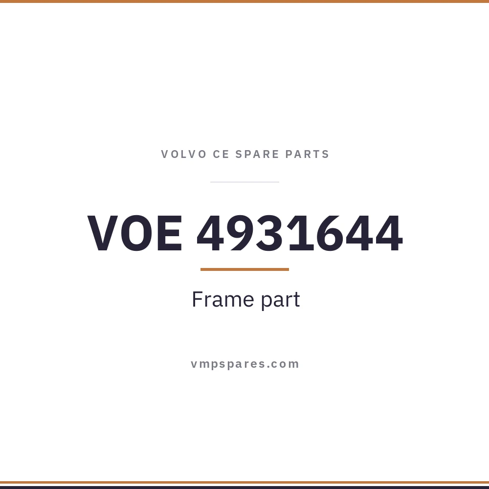 VOE 4931644 – Frame part