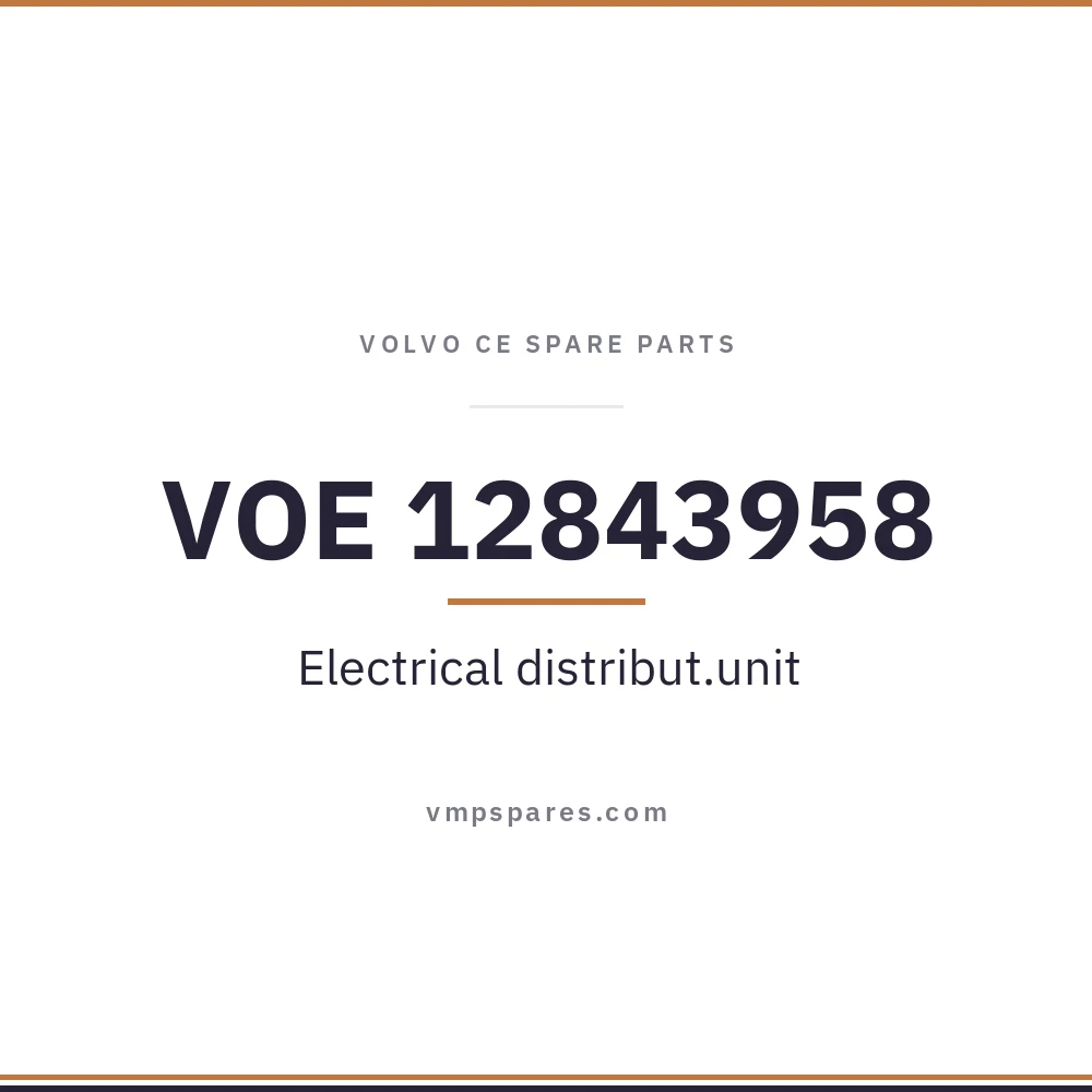 VOE 12843958 – Electrical distribut.unit