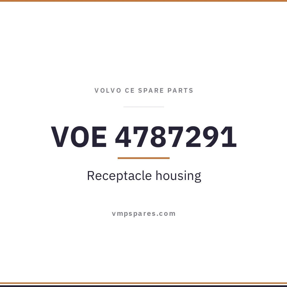 VOE 4787291 – Receptacle housing