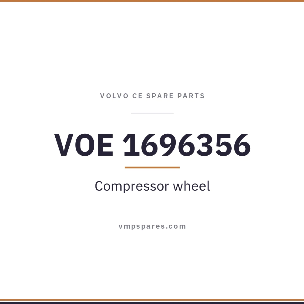 VOE 1696356 – Compressor wheel