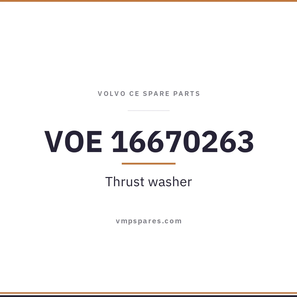 VOE 16670263 – Thrust washer