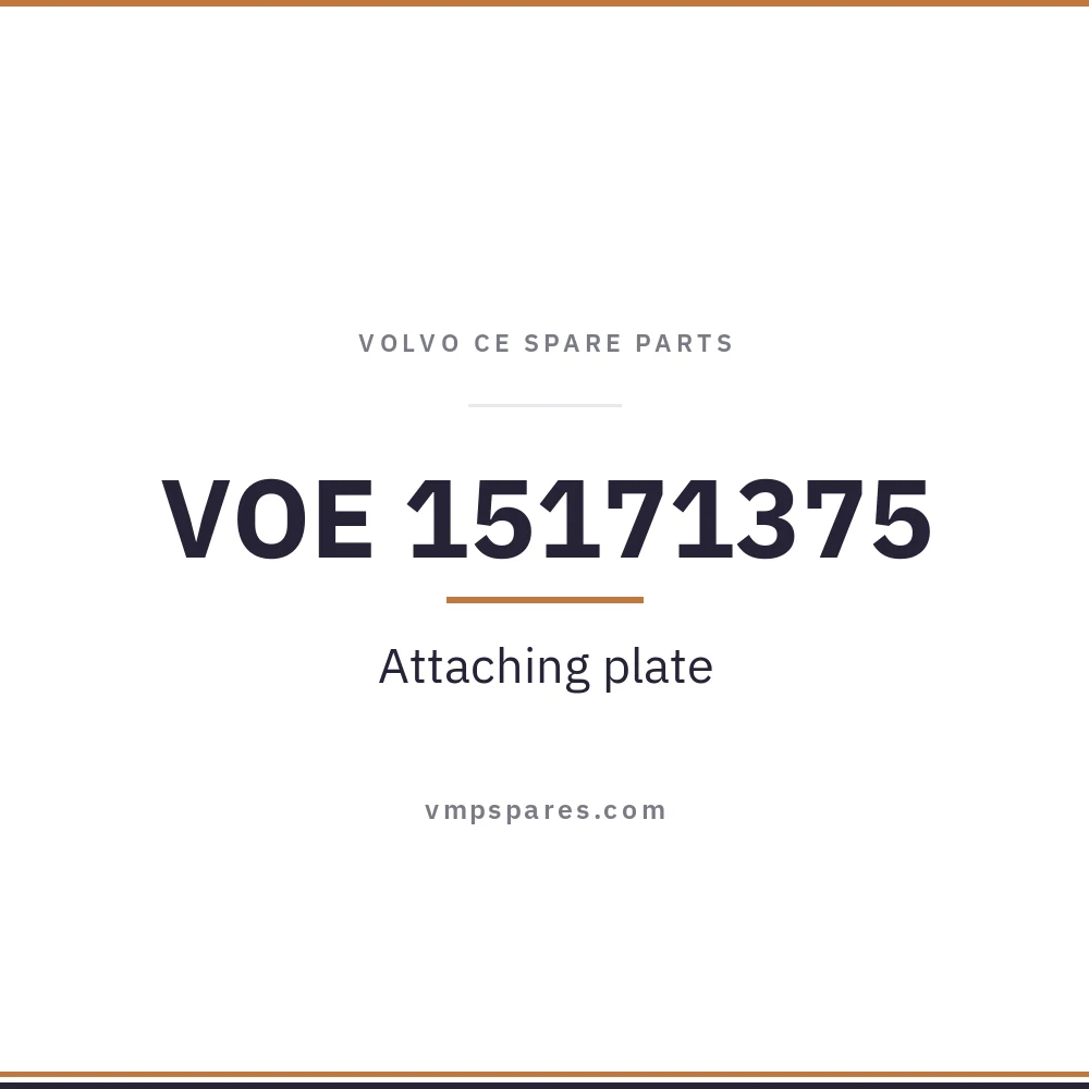 VOE 15171375 – Attaching plate