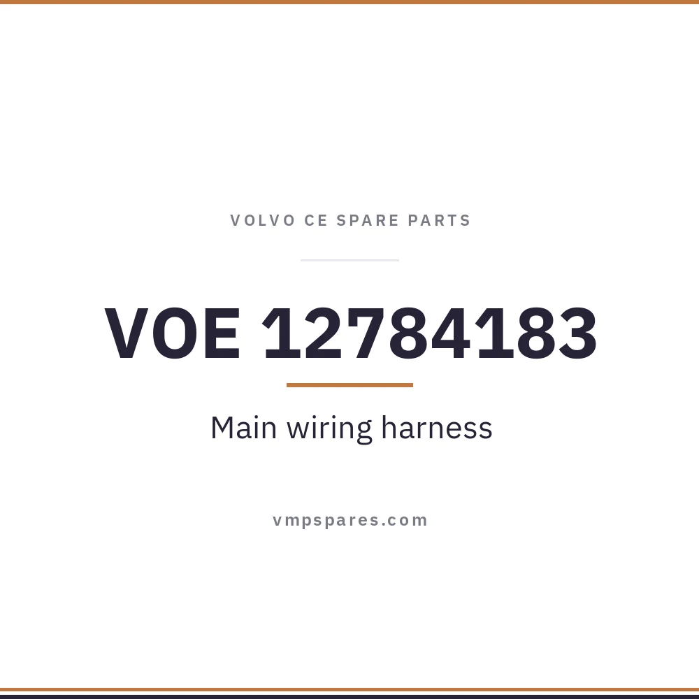 VOE 12784183 – Main wiring harness