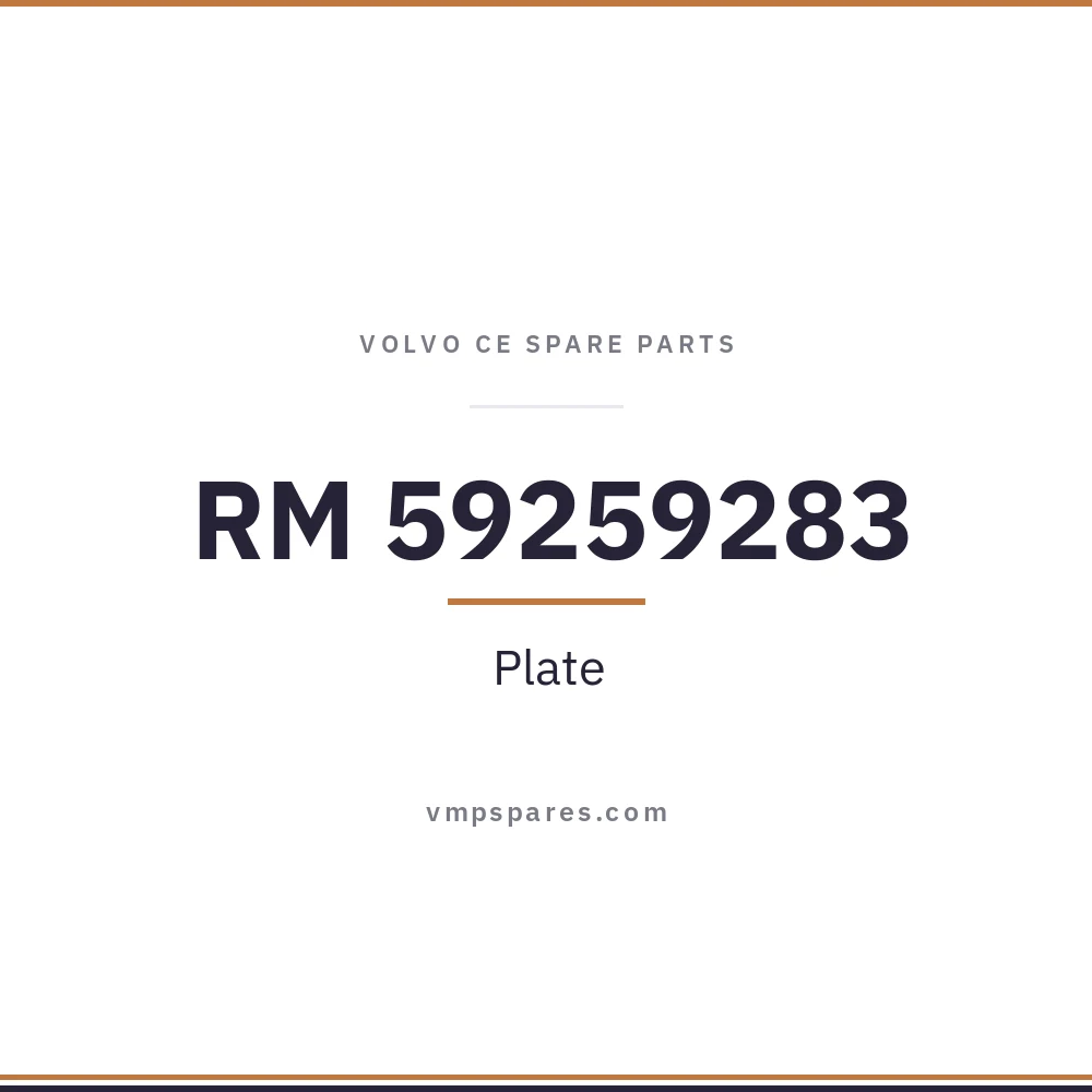 RM 59259283 – Plate