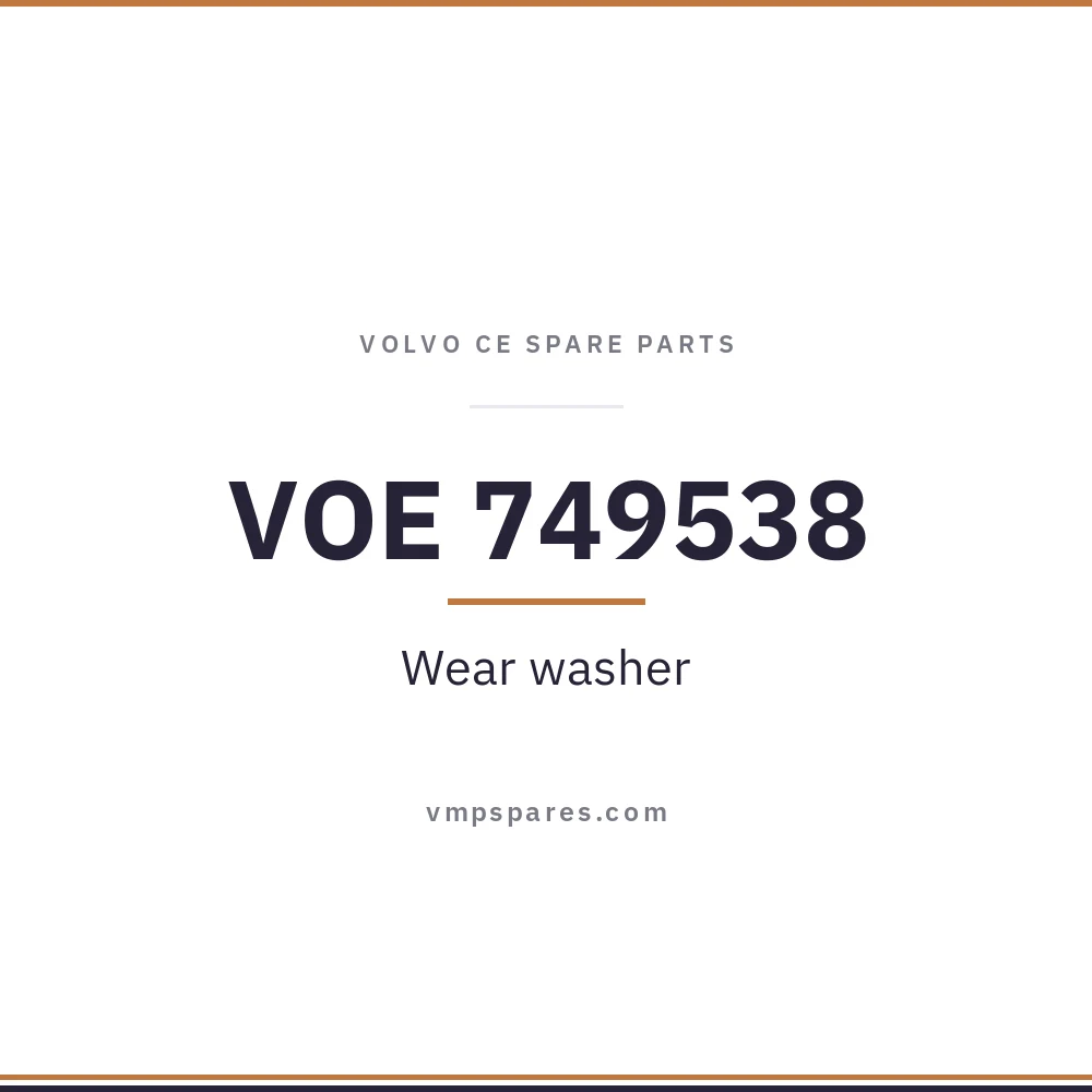 VOE 749538 – Wear washer