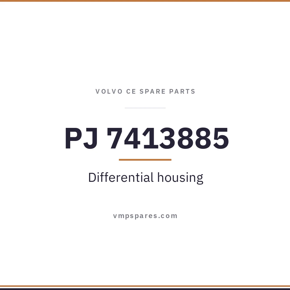 PJ 7413885 – Differential  housing