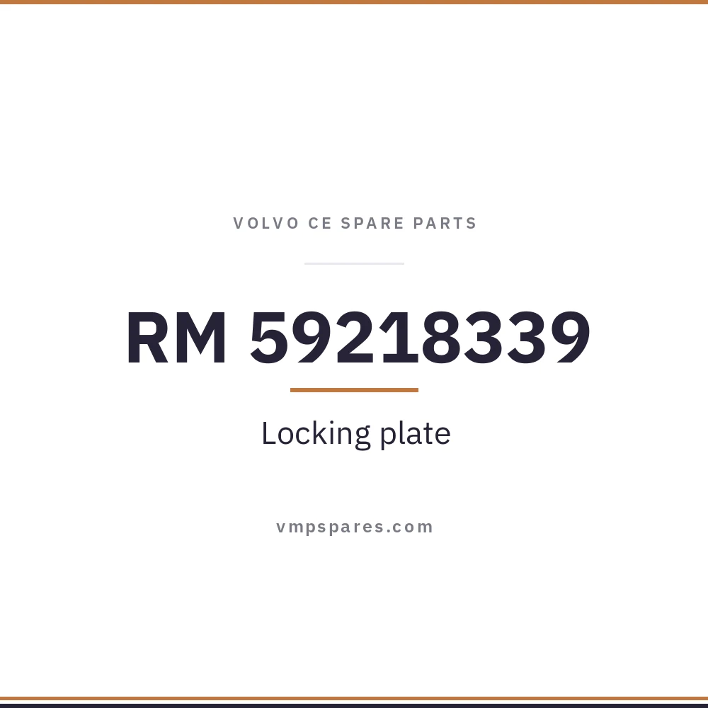 RM 59218339 – Locking plate