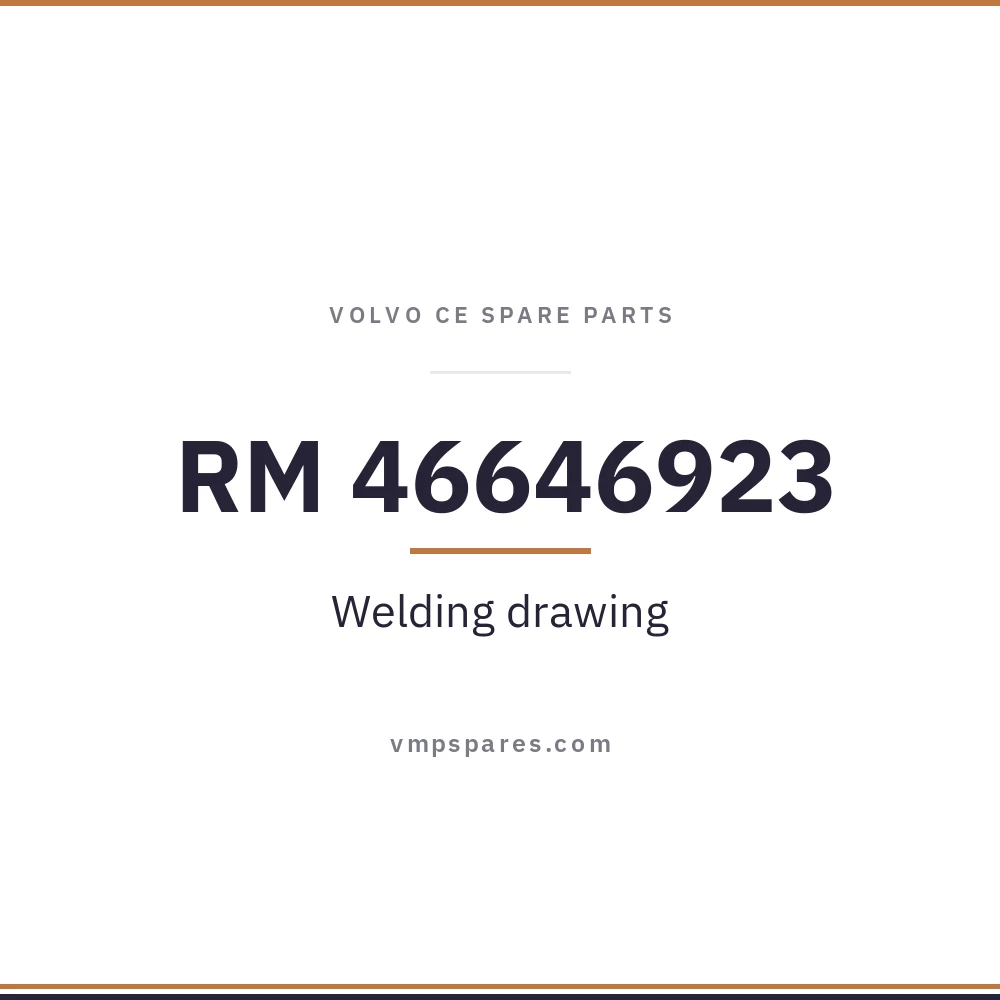 RM 46646923 – Welding drawing