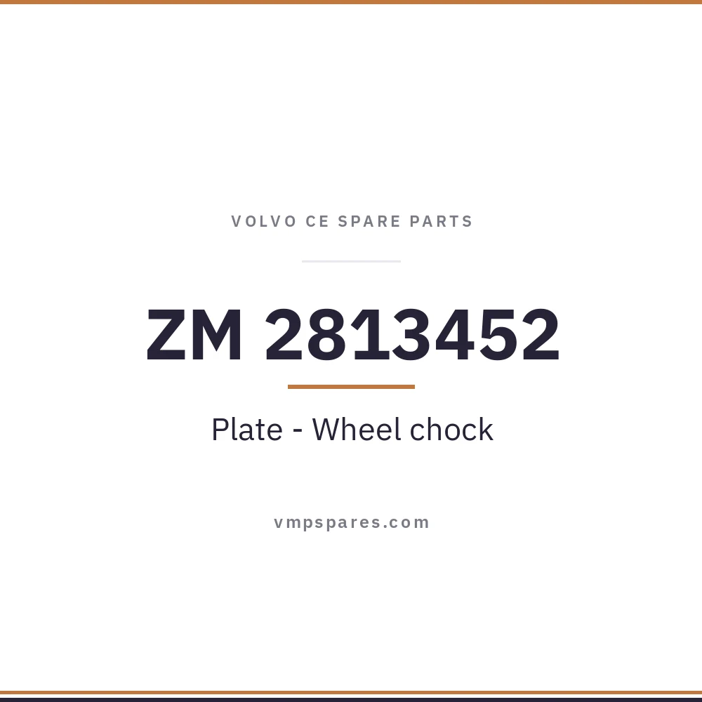 ZM 2813452 – Plate – Wheel chock