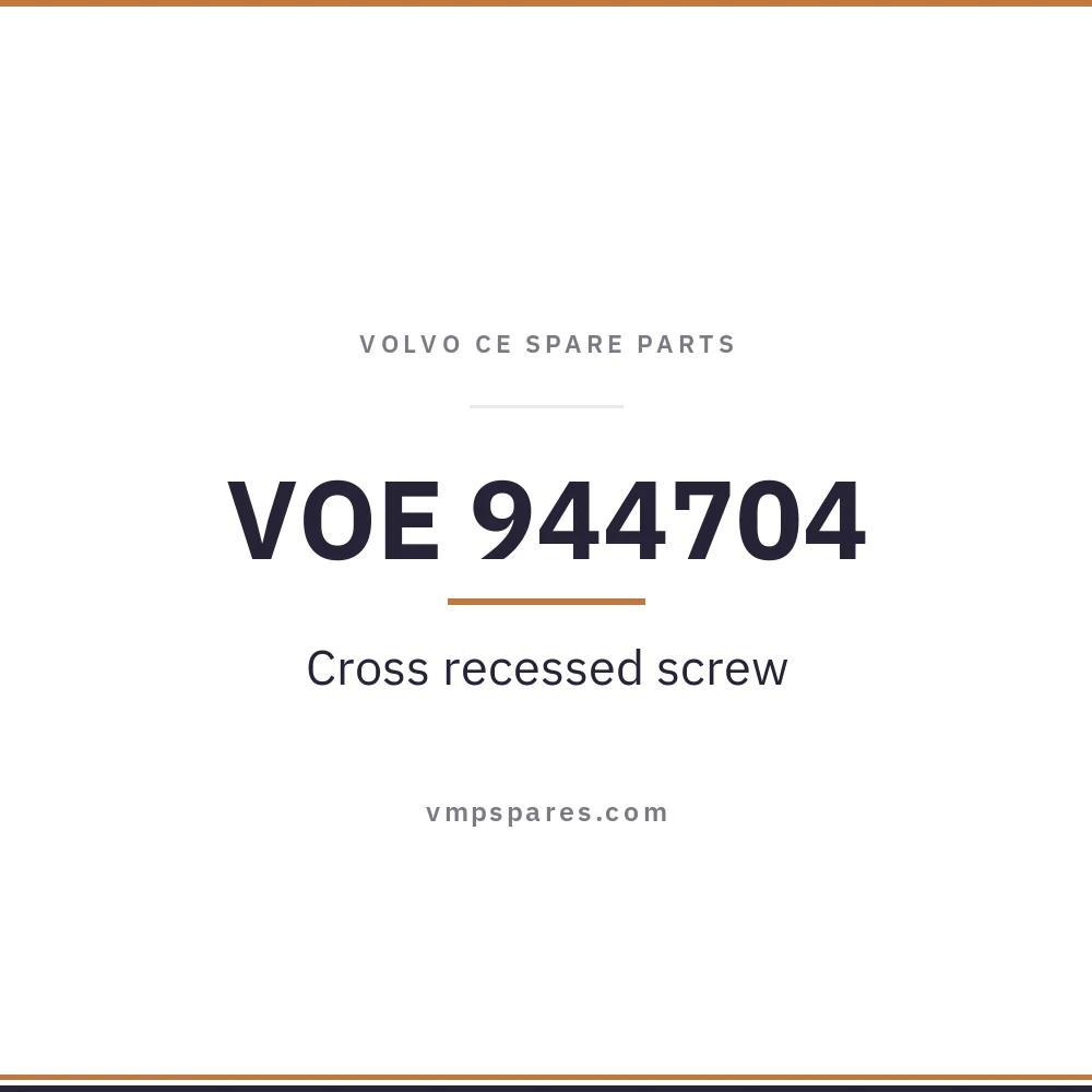 VOE 944704 – Cross recessed screw