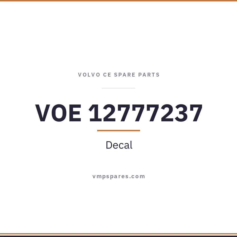 VOE 12777237 – Decal