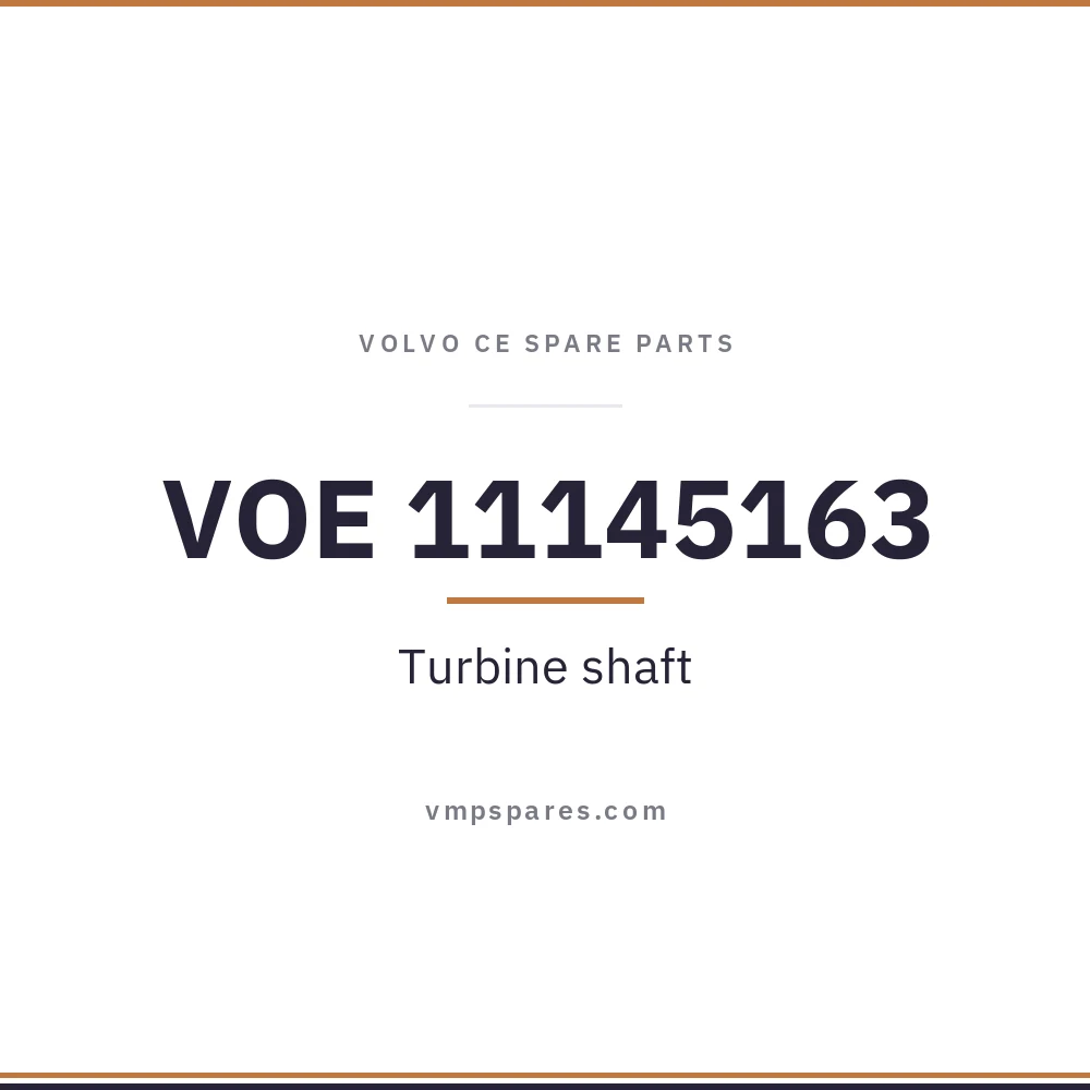 VOE 11145163 – Turbine shaft