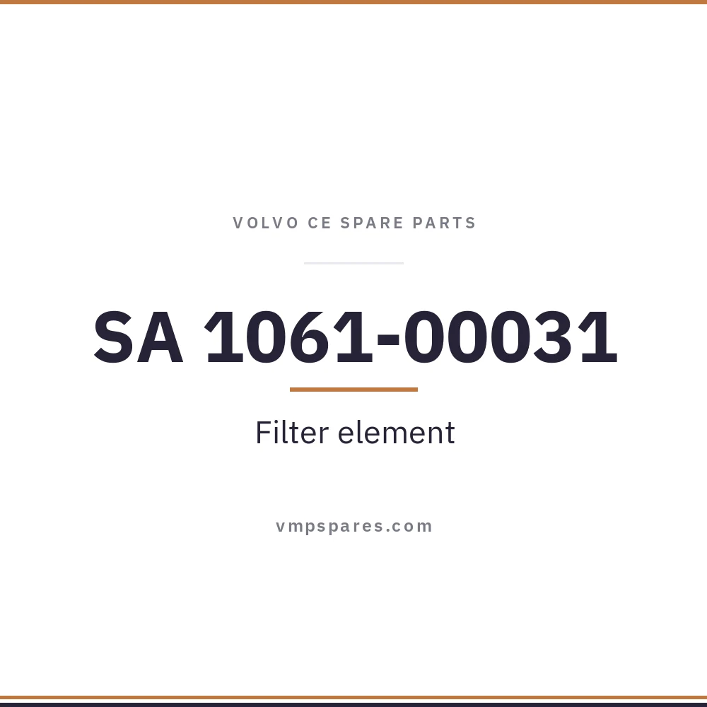 SA 1061-00031 – Filter element