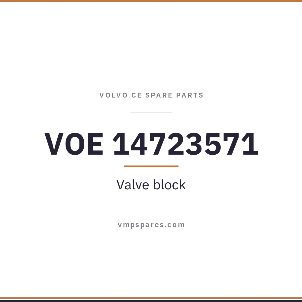VOE 14723571 – Valve block