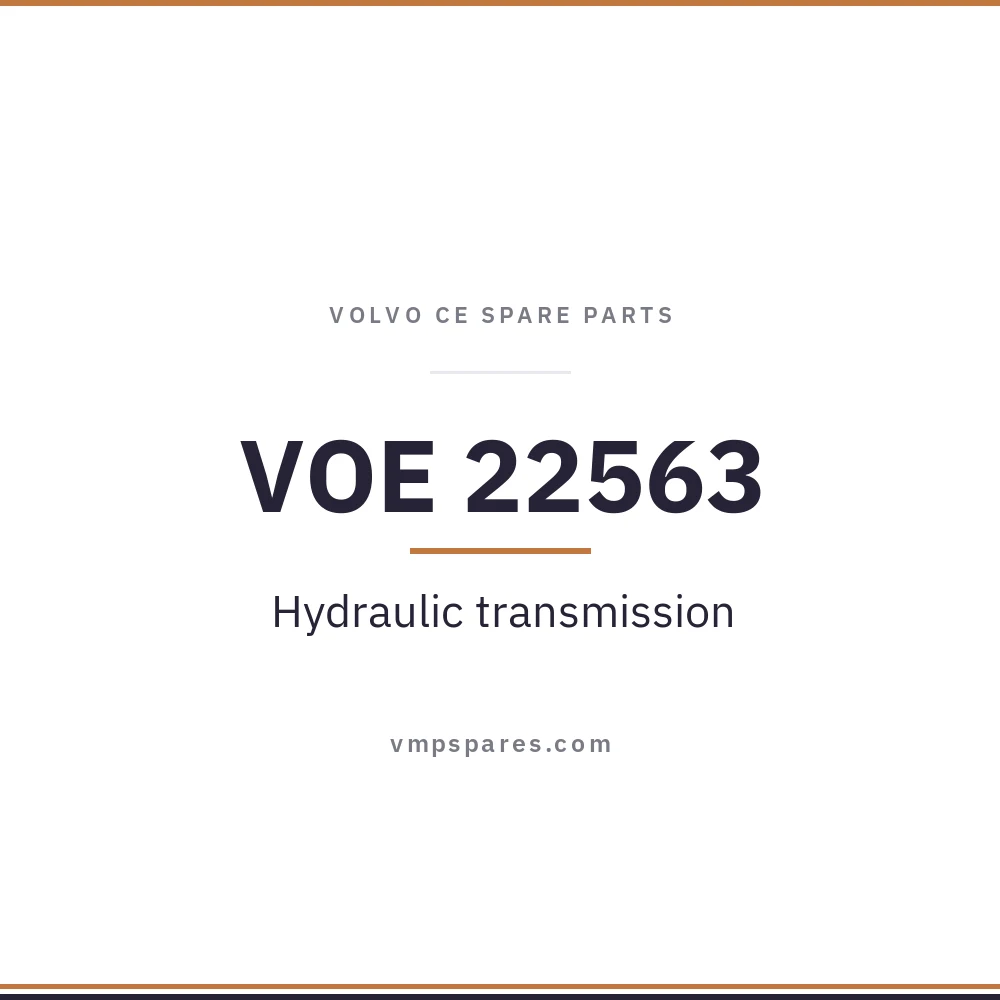 VOE 22563 – Hydraulic transmission