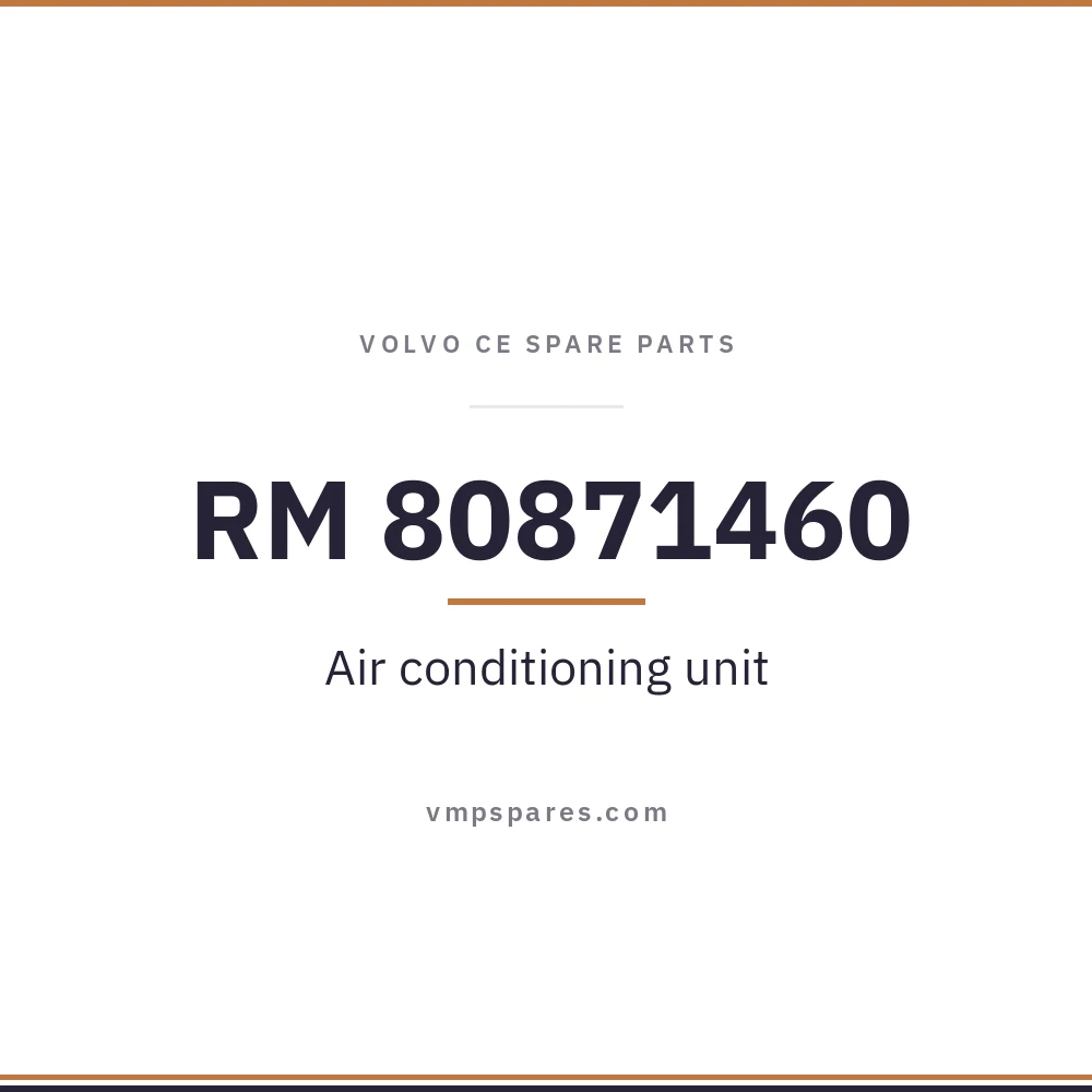 RM 80871460 – Air conditioning unit