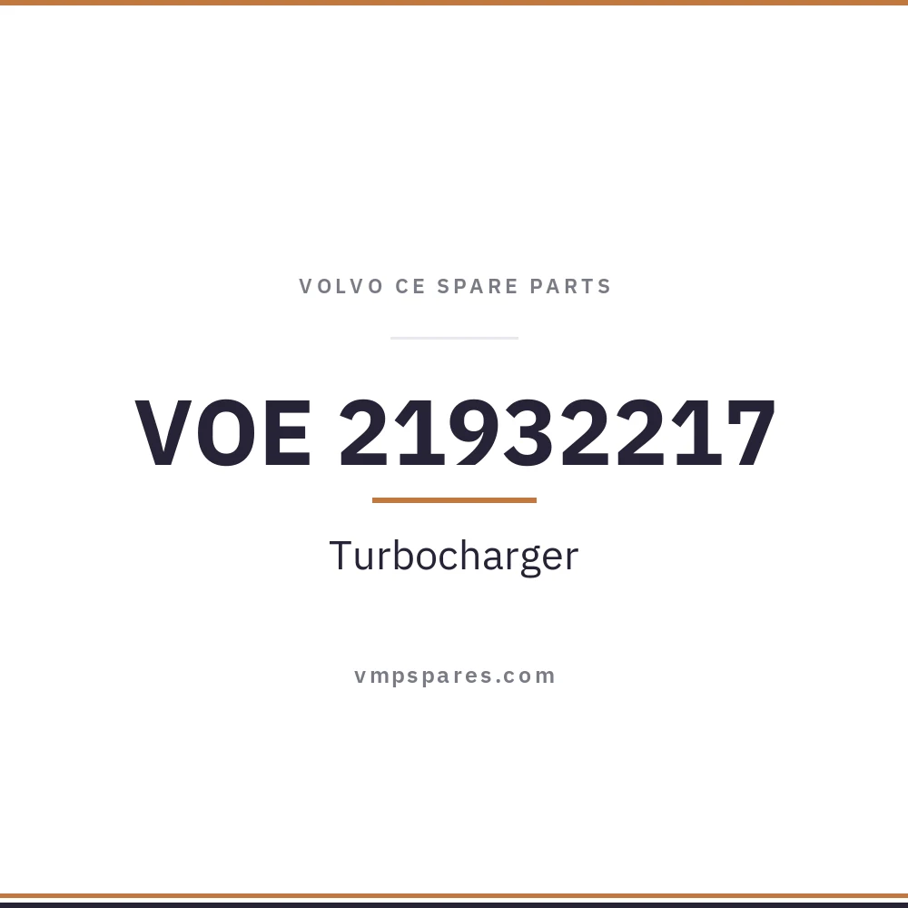 VOE 21932217 – Turbocharger