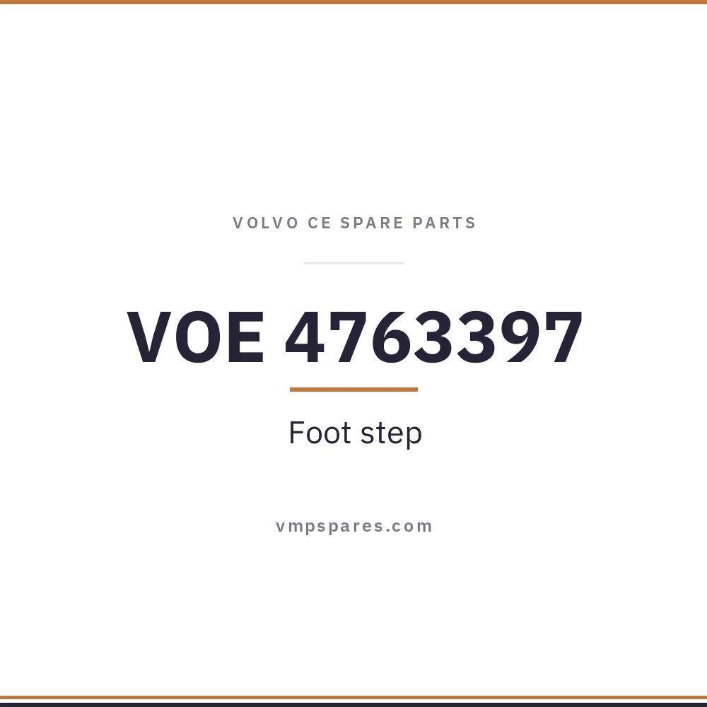 VOE 4763397 – Foot step