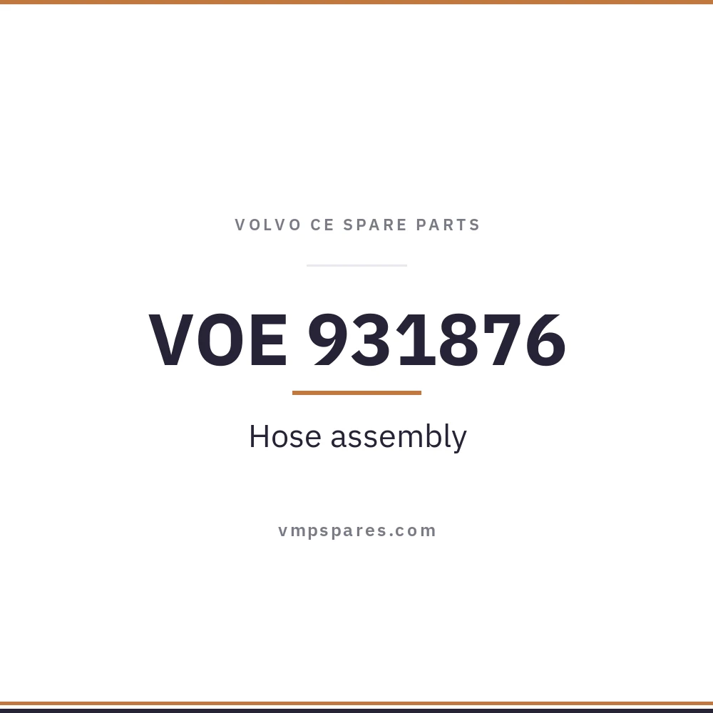 VOE 931876 – Hose assembly