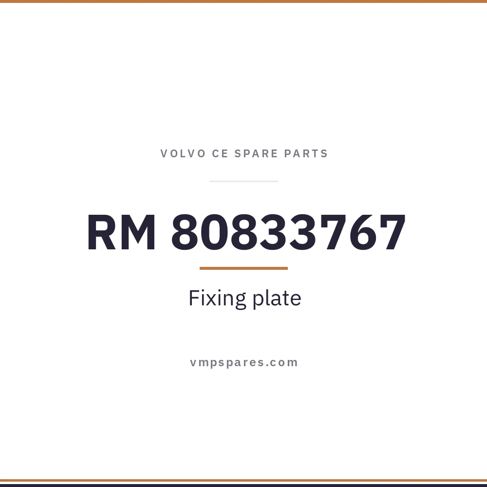 RM 80833767 – Fixing plate