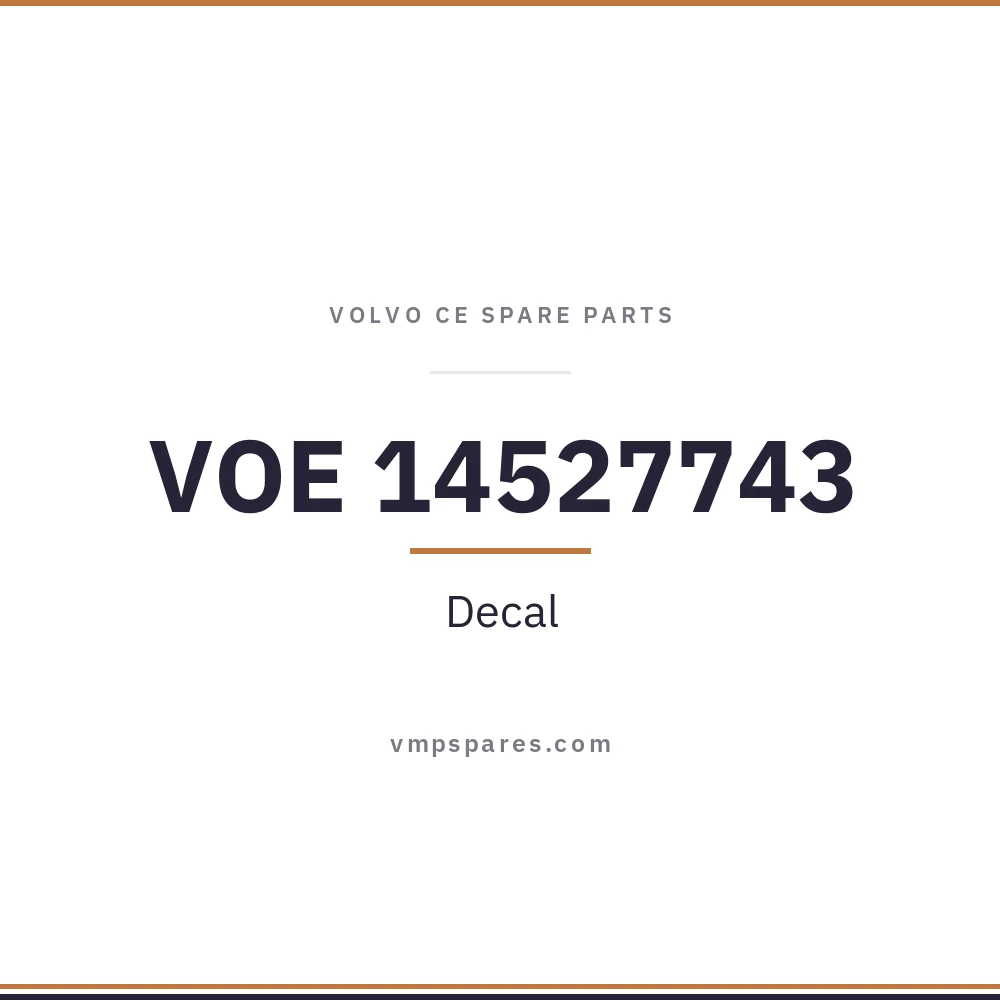VOE 14527743 – Decal