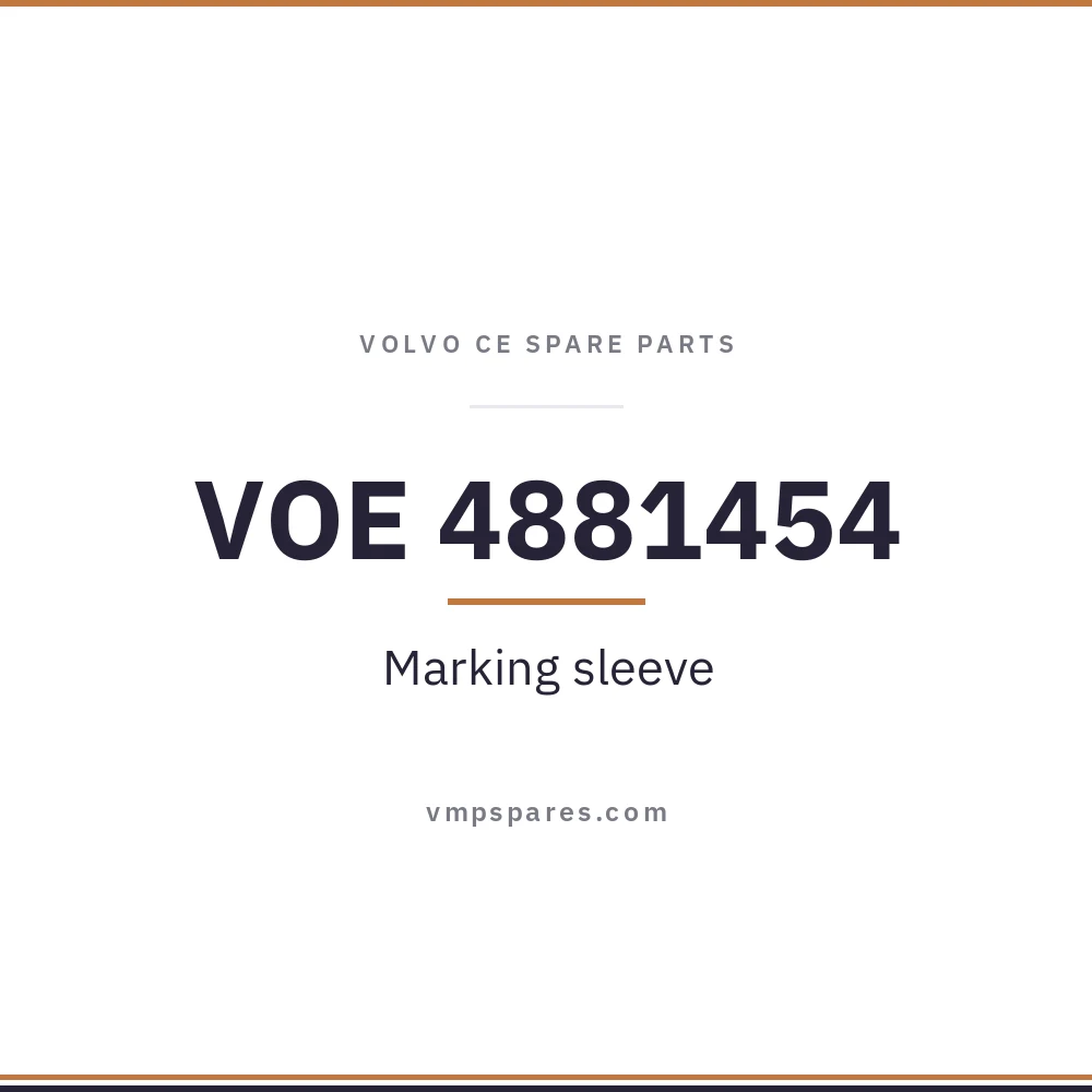 VOE 4881454 – Marking sleeve