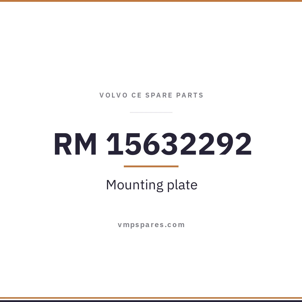 RM 15632292 – Mounting plate