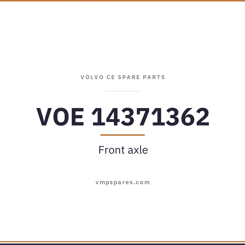 VOE 14371362 – Front axle