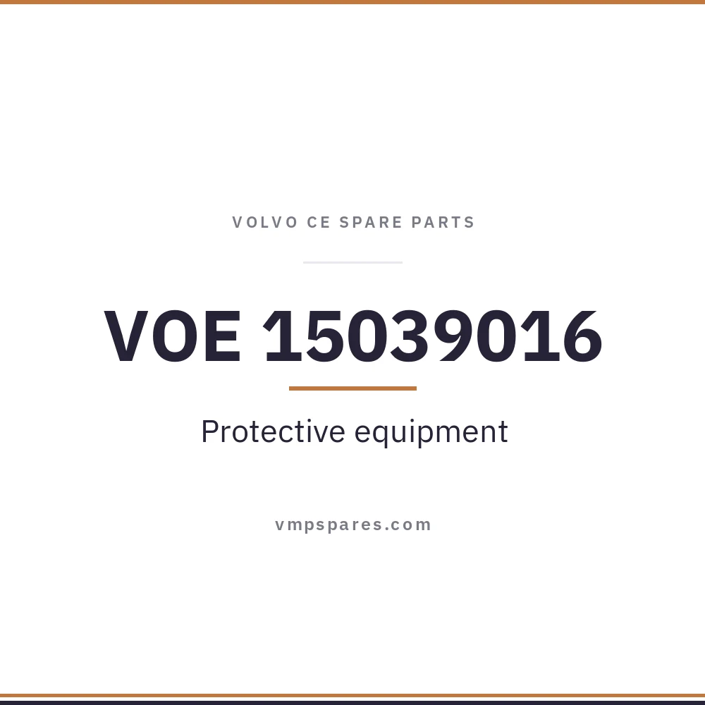 VOE 15039016 – Protective equipment