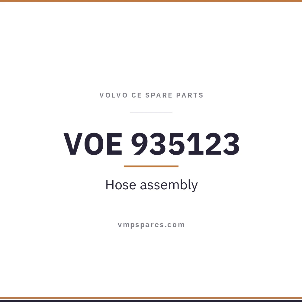 VOE 935123 – Hose assembly