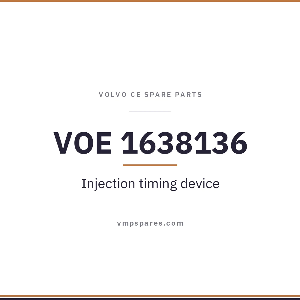VOE 1638136 – Injection timing device
