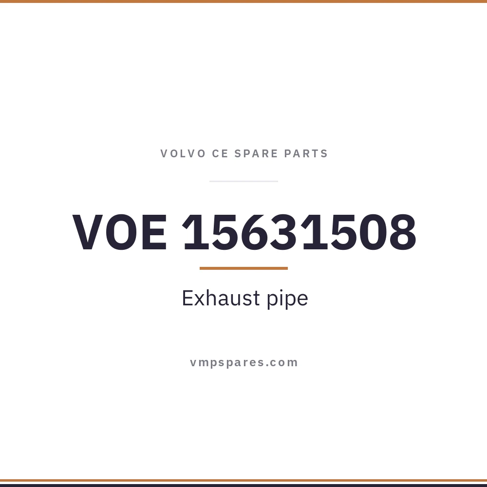 VOE 15631508 – Exhaust pipe