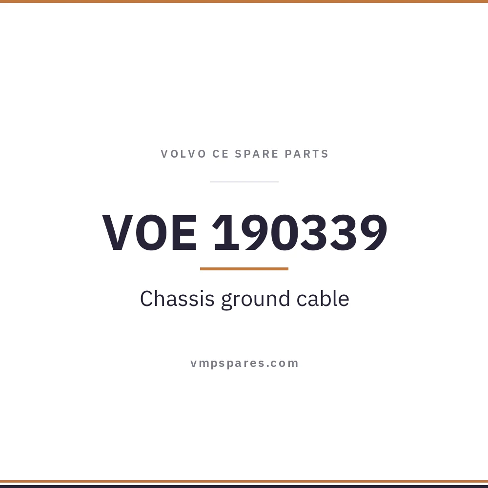 VOE 190339 – Chassis ground cable