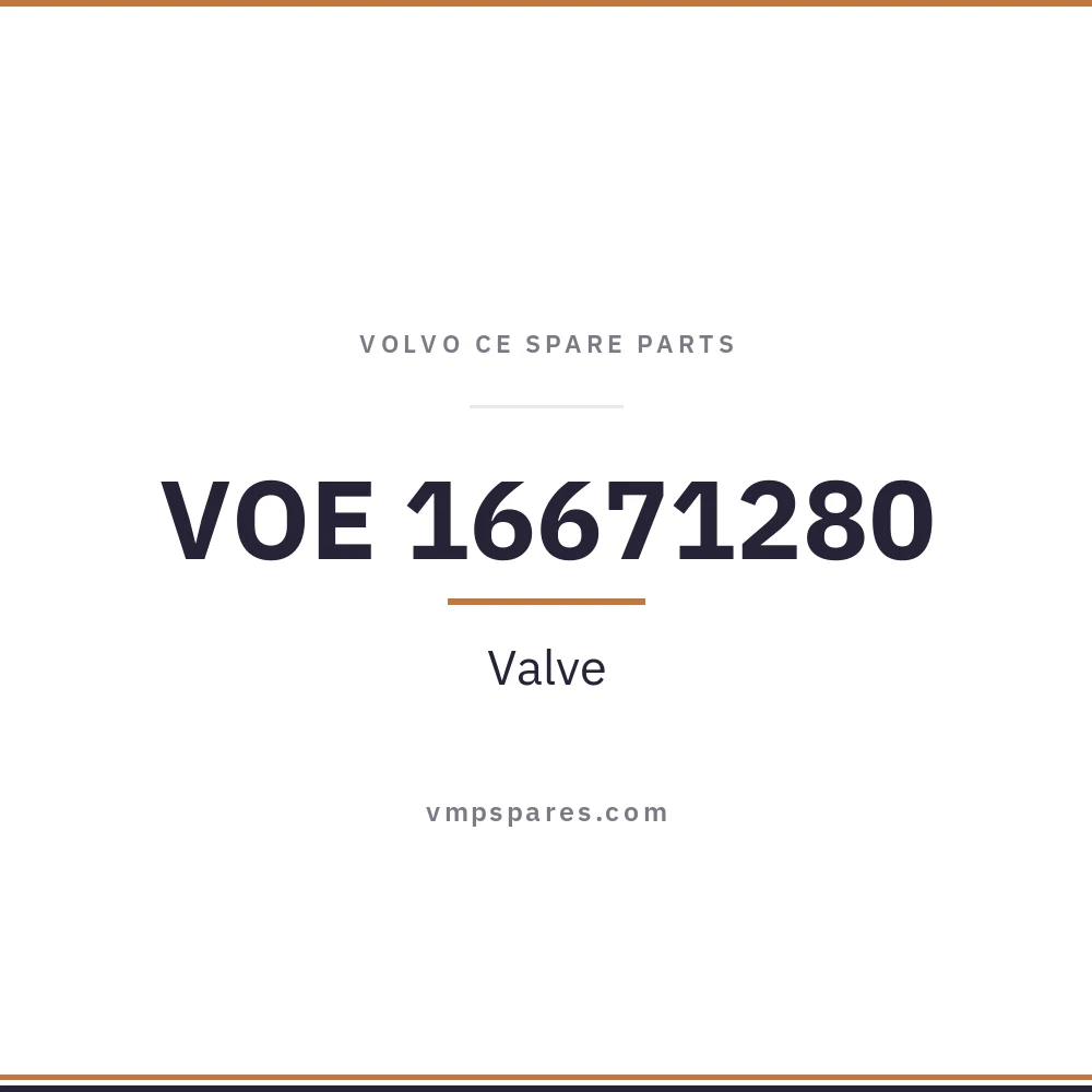 VOE 16671280 – Valve