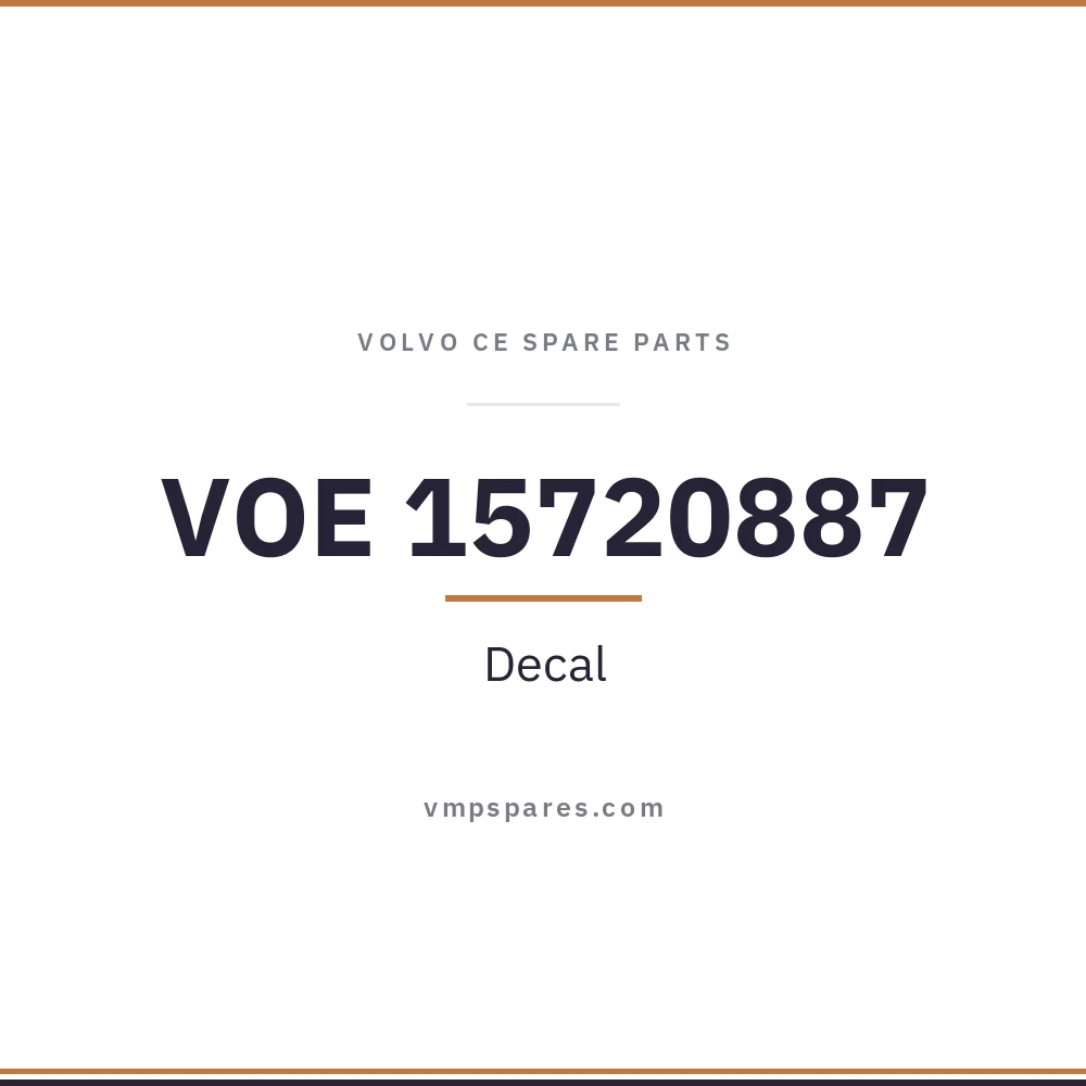 VOE 15720887 – Decal