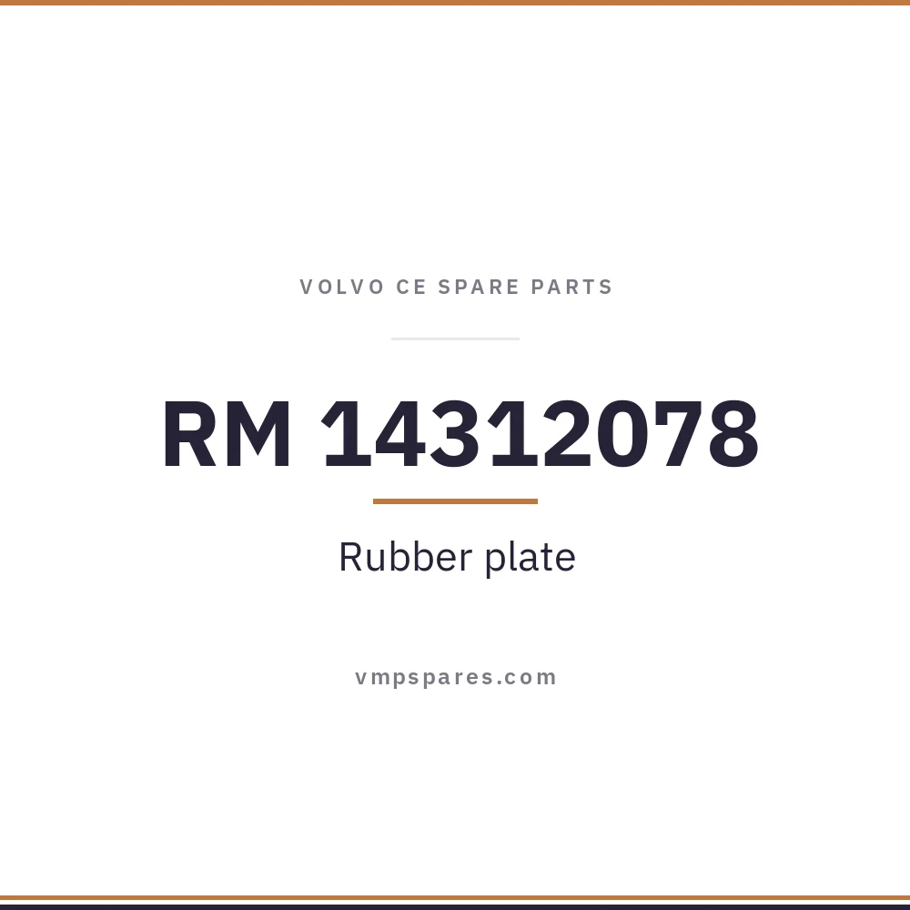 RM 14312078 – Rubber plate