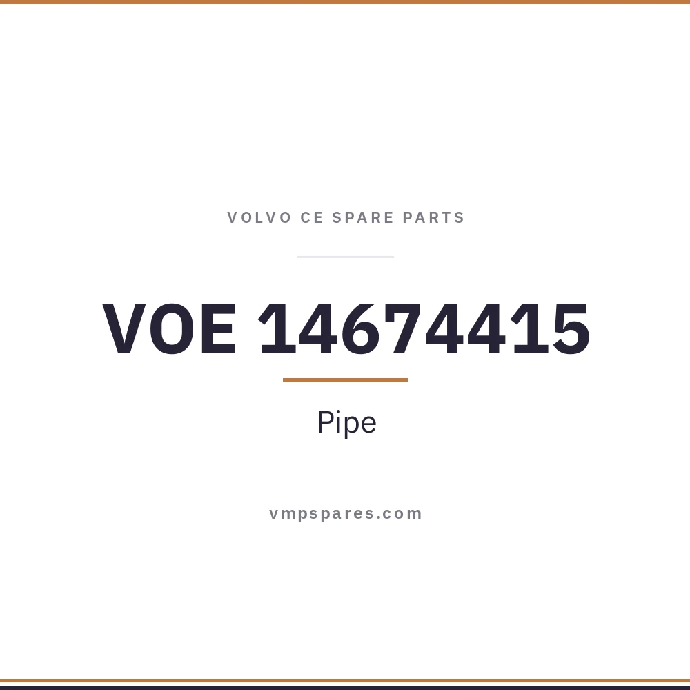 VOE 14674415 – Pipe