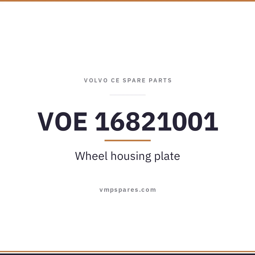 VOE 16821001 – Wheel housing plate