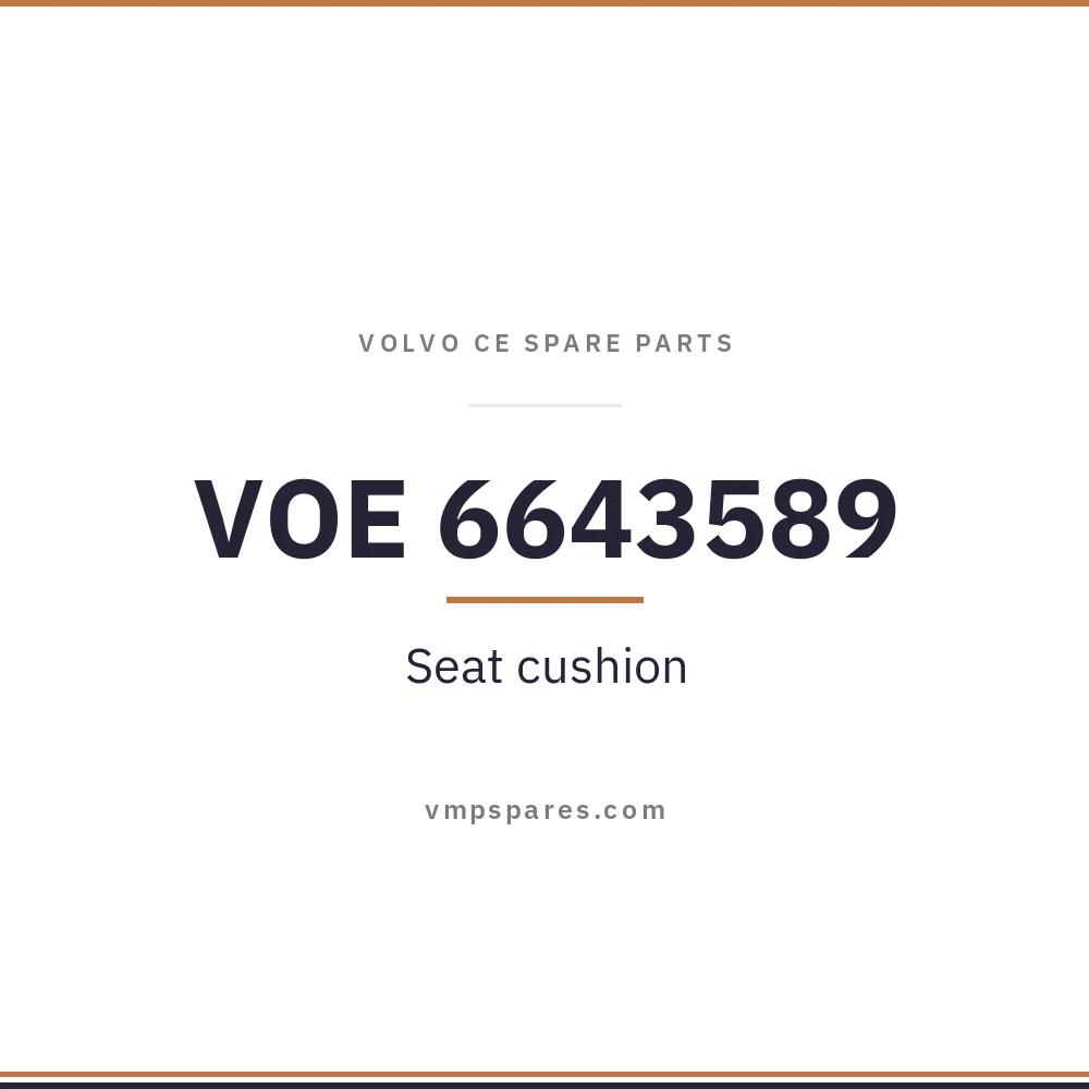 VOE 6643589 – Seat cushion