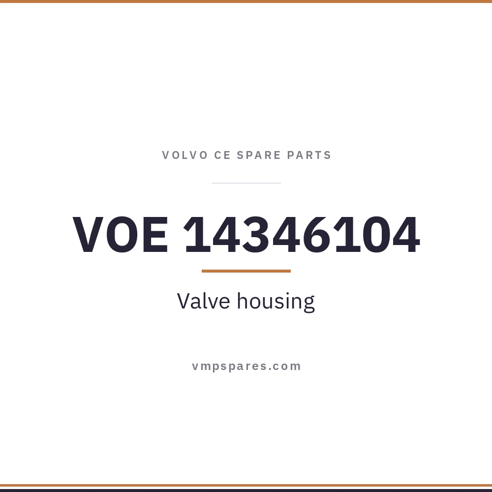 VOE 14346104 – Valve housing