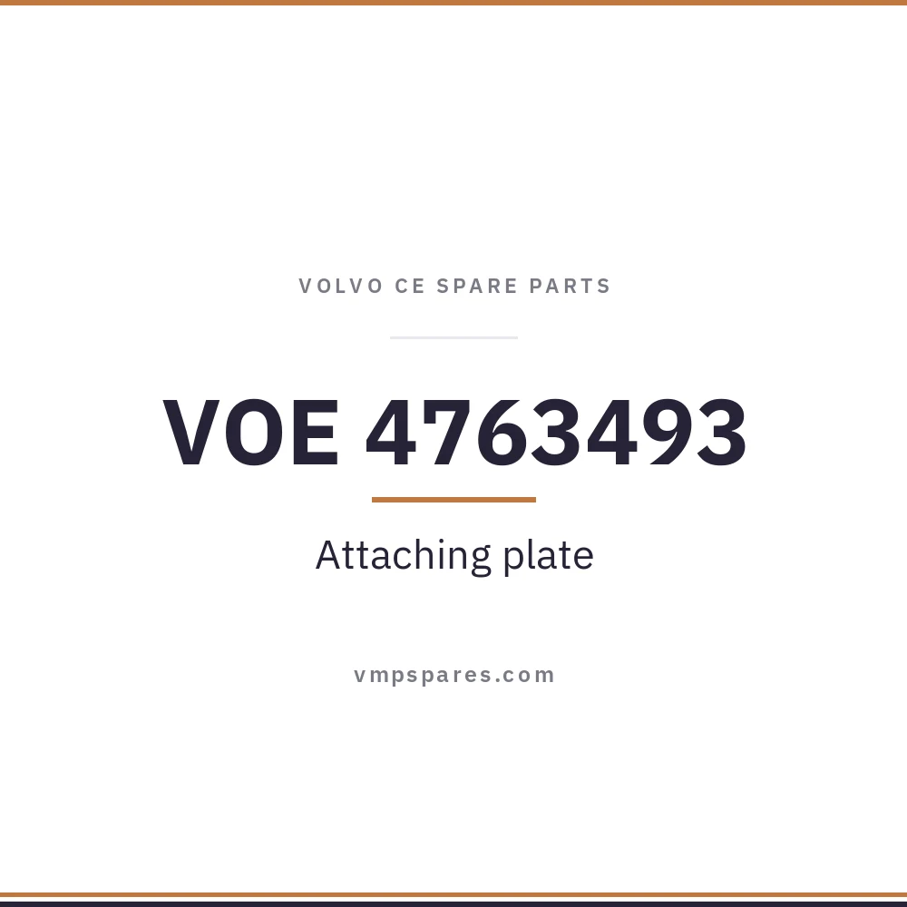 VOE 4763493 – Attaching plate