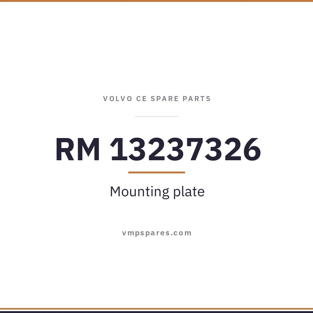 RM 13237326 – Mounting plate